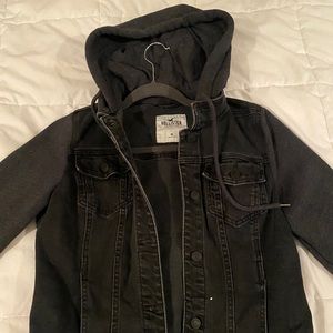 hollister jean/sweatshirt jacket